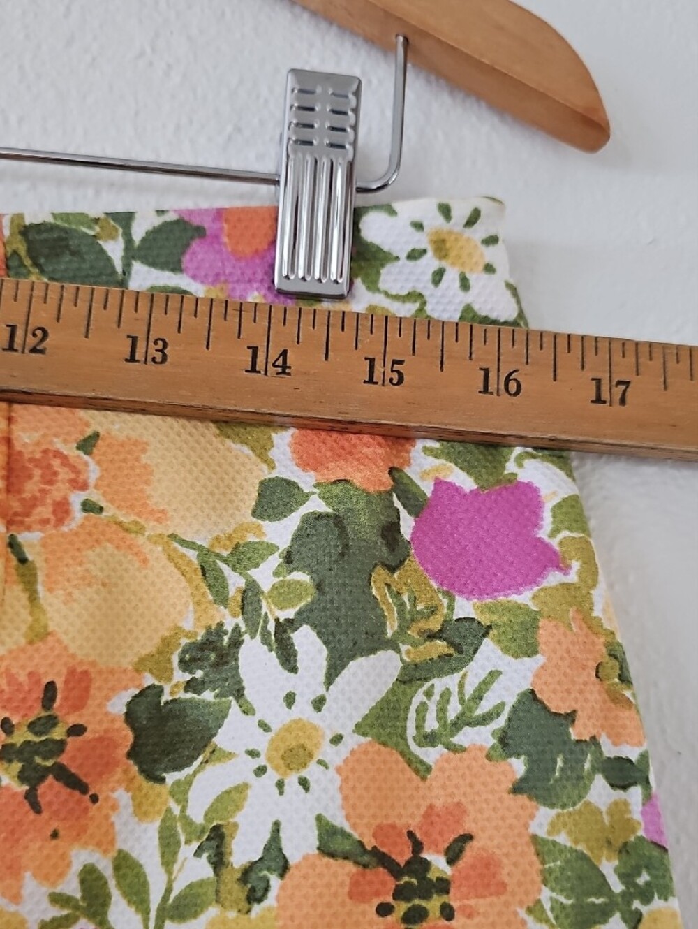 Jaclyn Smith Sz 10 Pastel Pink Warm Yellow Floral Skirt Mod Retro Cottagecore - Picture 6 of 9